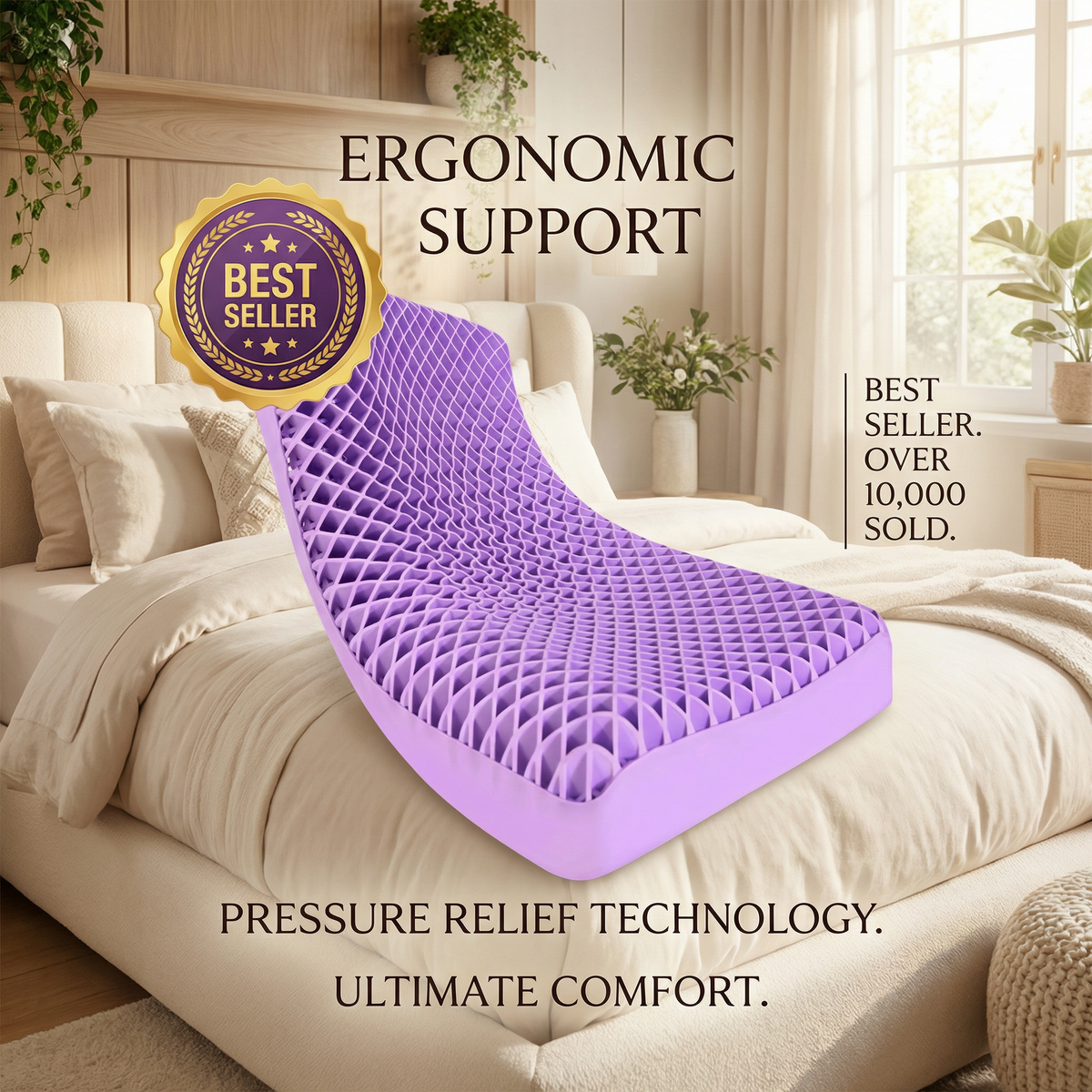 Breathable Air-Layer TPE Neck Pillow