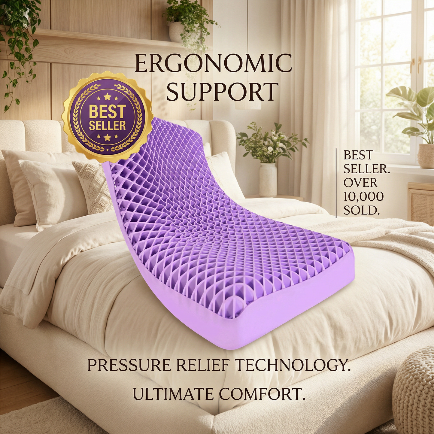 Breathable Air-Layer TPE Neck Pillow